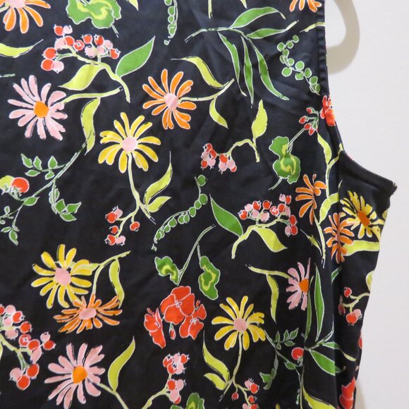 KATE SPADE Rooftop Garden Floral Marina Dress Swing Retro Feminine Rockabilly XL - Picture 13 of 15